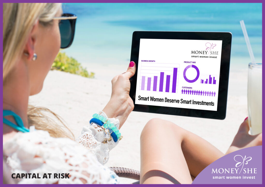 FemaleinvestWoman with Ipad