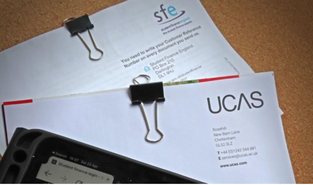 Picture of some letters and loan papers to the UCA